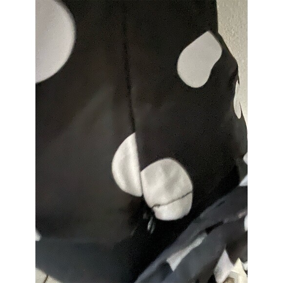 Caroline Constas Blouse Womens M Black White Polka Dot Puff Sleeve - Picture 5 of 6